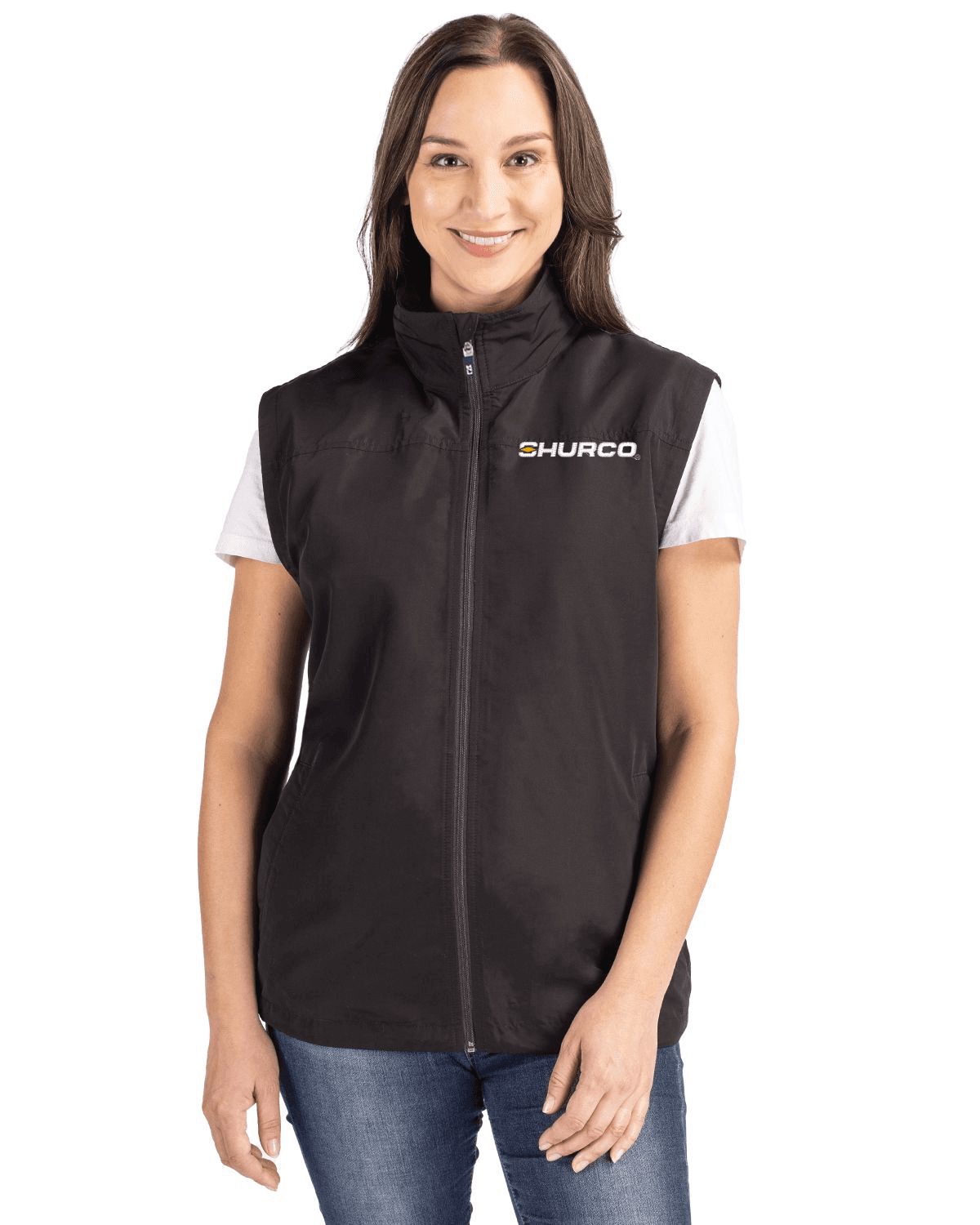 Cutter & Buck Charter Recycled Packable Womens Full Zip Vest