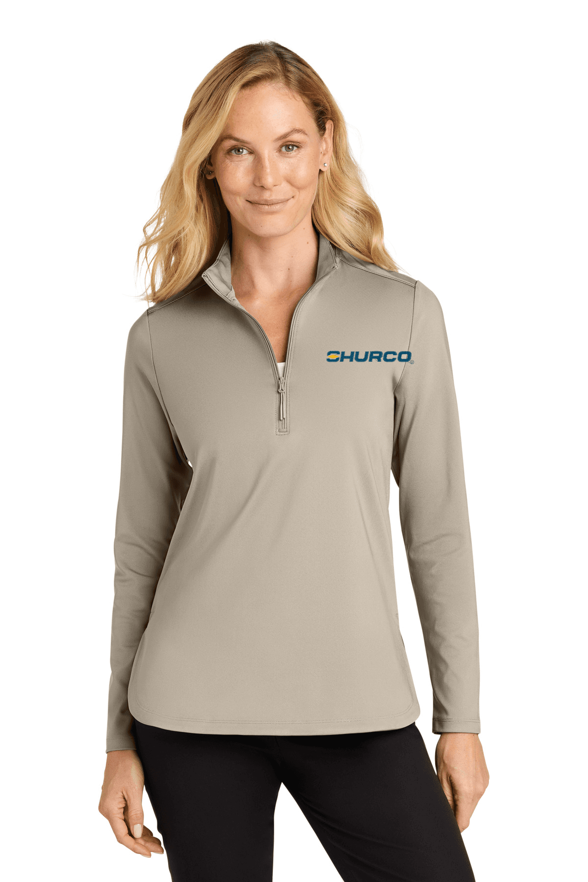 Port Authority Women's C-FREE Double Knit 1/4-Zip