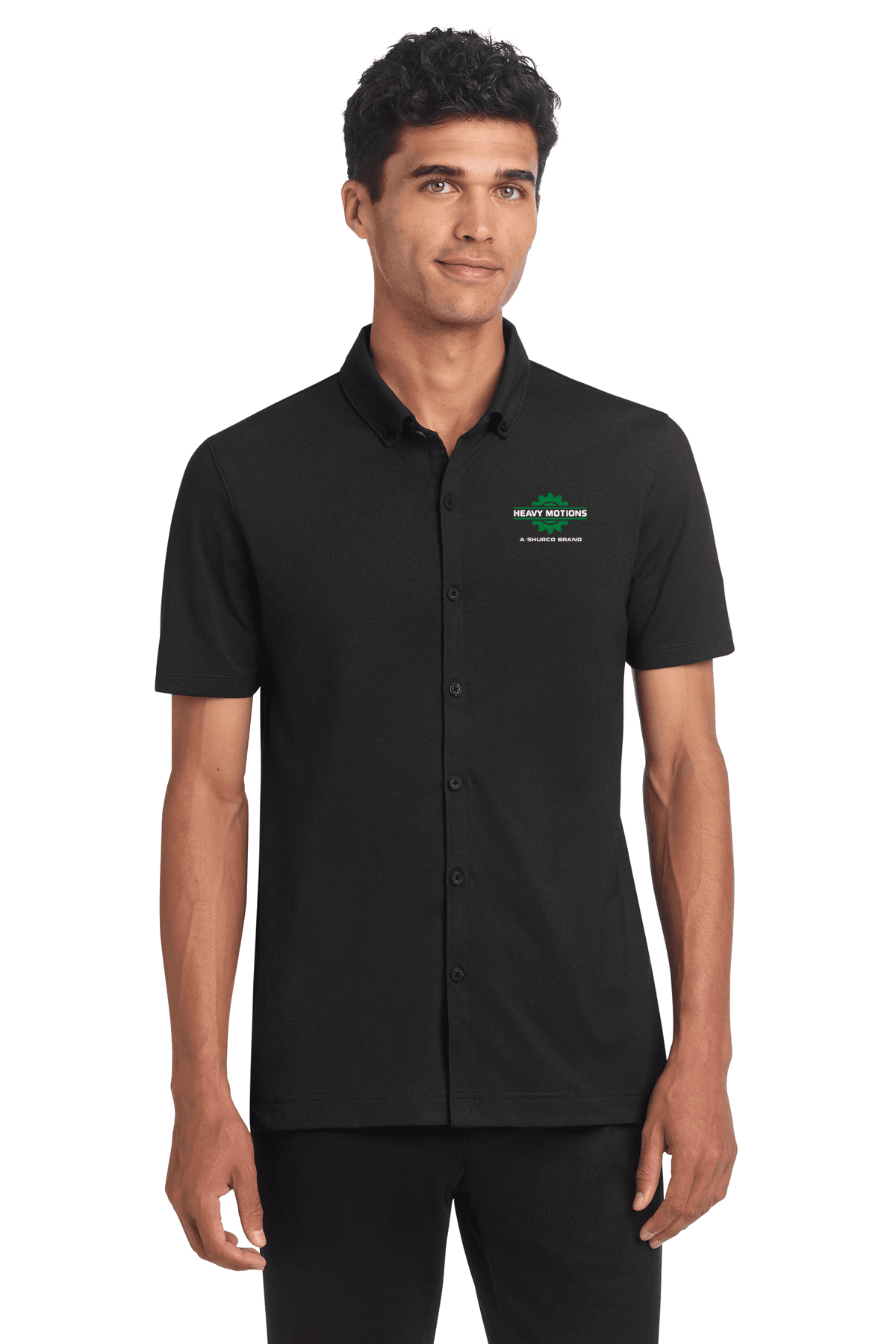 Mercer+Mettle Stretch Pique Full-Button Polo